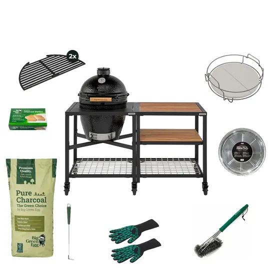 Big Green Egg Onyx Large — Outdoor Kitchen Basic-set