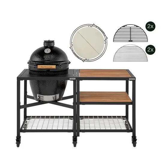Big Green Egg Onyx Large — modulaire Outdoor Kitchen
