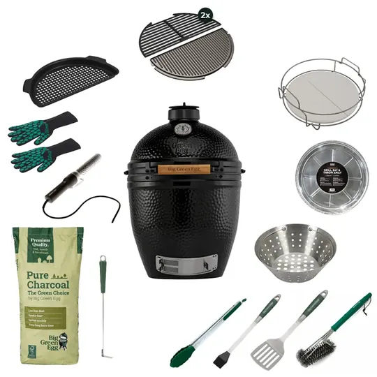 Big Green Egg Onyx Large — Solo Deluxe (inbouw)
