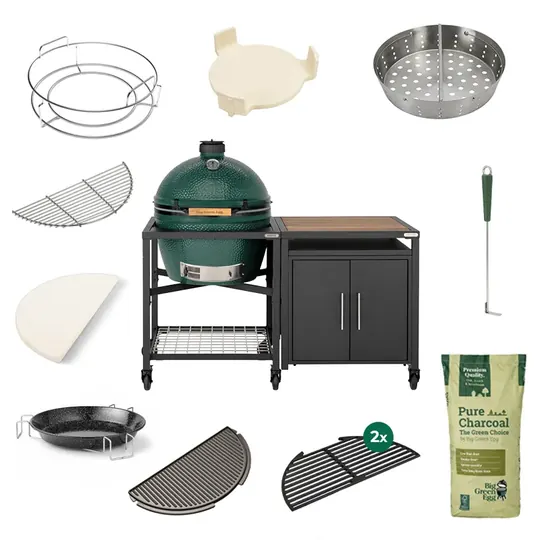 Big Green Egg XL — Workspace + Cabinet Deluxe-set
