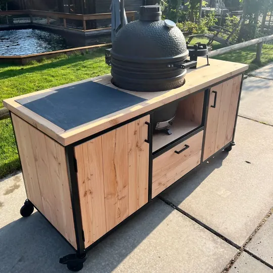Industriële buitenkeuken Dez + wok + Bastard Urban Large