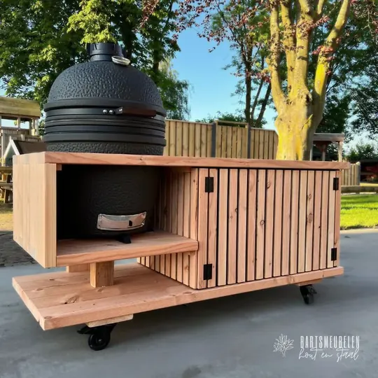 Douglas buitenkeuken IJssel latjes + Bastard Urban Large