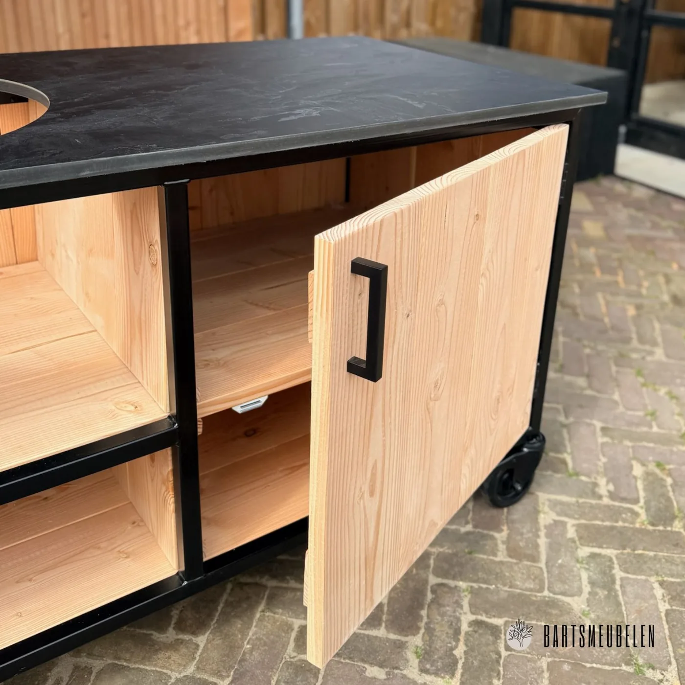 Buitenkeuken Vecht 150 — HPL zwart + Bastard Core Large miniatuur 2