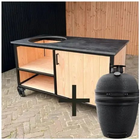 Buitenkeuken Vecht 150 — HPL zwart + Bastard Core Large miniatuur 5