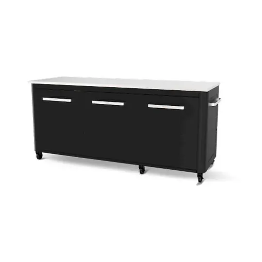 Cozze RVS buitenkeuken 180 cm — 3-deurs werkstation