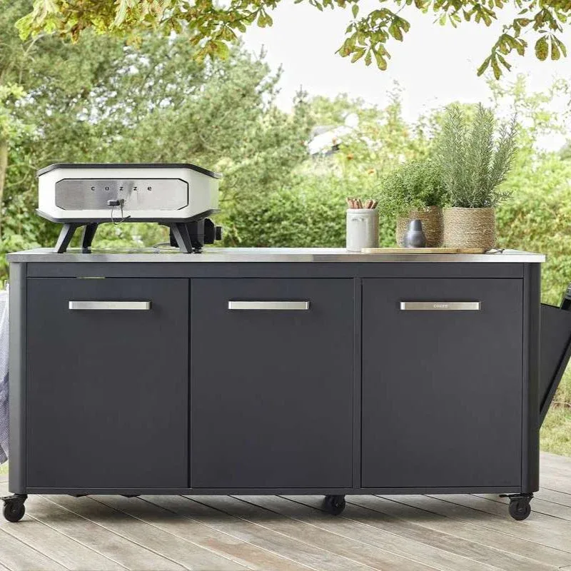 Cozze RVS buitenkeuken 180 cm — 3-deurs werkstation miniatuur 2