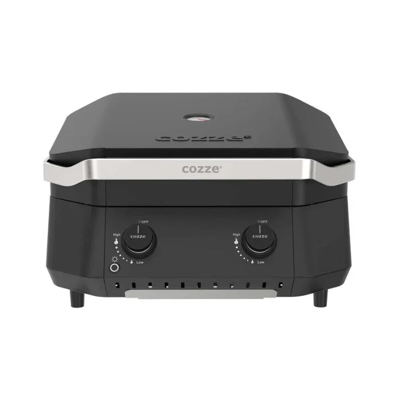 Cozze Plancha G-500 met deksel — 2 branders miniatuur 3