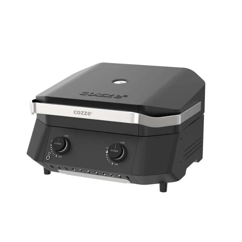 Cozze Plancha G-500 met deksel — 2 branders miniatuur 5