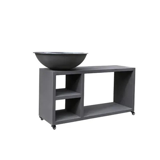Quoco Piatto Tavolo kookeiland — antraciet