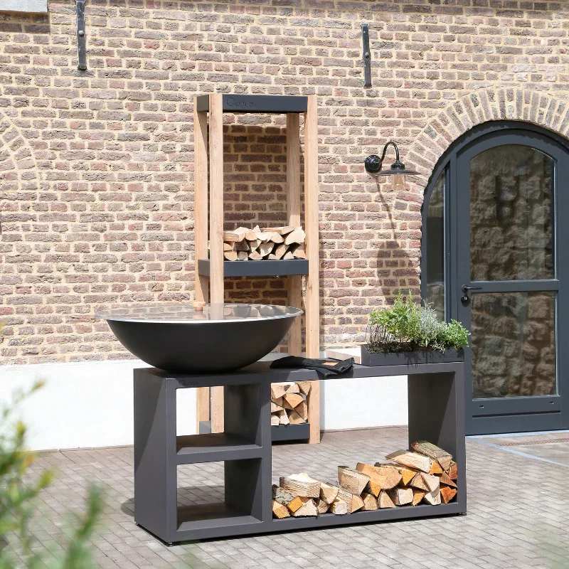 Quoco Piatto Tavolo kookeiland — cortenstaal miniatuur 3