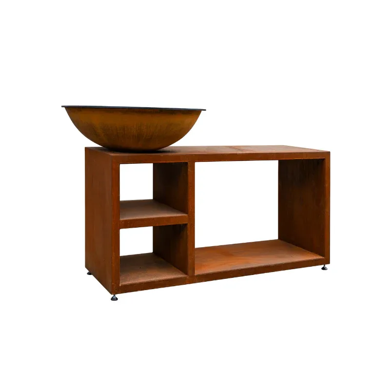 Quoco Piatto Tavolo kookeiland — cortenstaal miniatuur 5